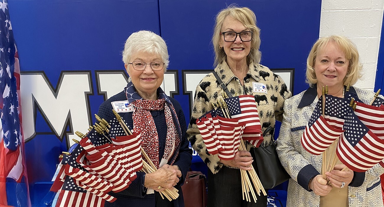 Women with flags